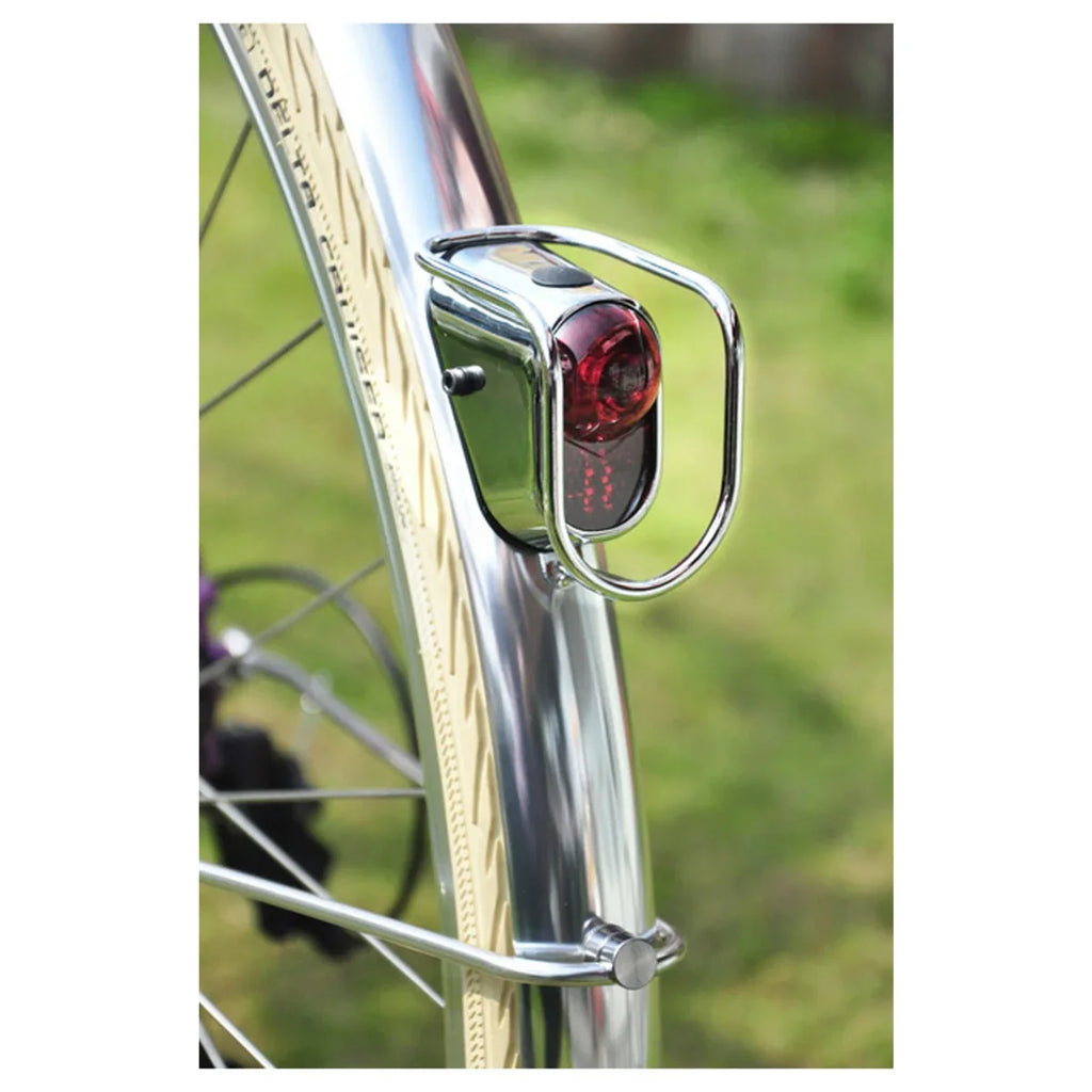 Pure Cycles Light Pure Rear City Bike Tail Light  Chrome