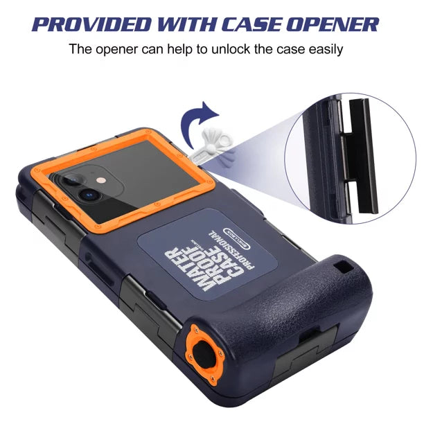 UrbanX Professional [15m/50ft] Swimming Diving Surfing Snorkeling Photo Video Waterproof Protective Case Underwater Housing for  Axon 11  5G And all Phones Up to 6.9 Inch  with Lanyard