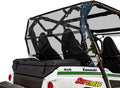 SuperATV Heavy Duty Rear Windshield for 2014+ Kawasaki Teryx 4 800 / 2021+ Teryx 4 S 1/4" Thick Lightly Tinted Polycarbonate 250x Stronger Than Glass Protects You From Flying Debris Made in !