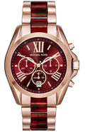 Michael Kors MK6270 Bradshaw Burgundy Red Chronograph Wrist Watch for Women