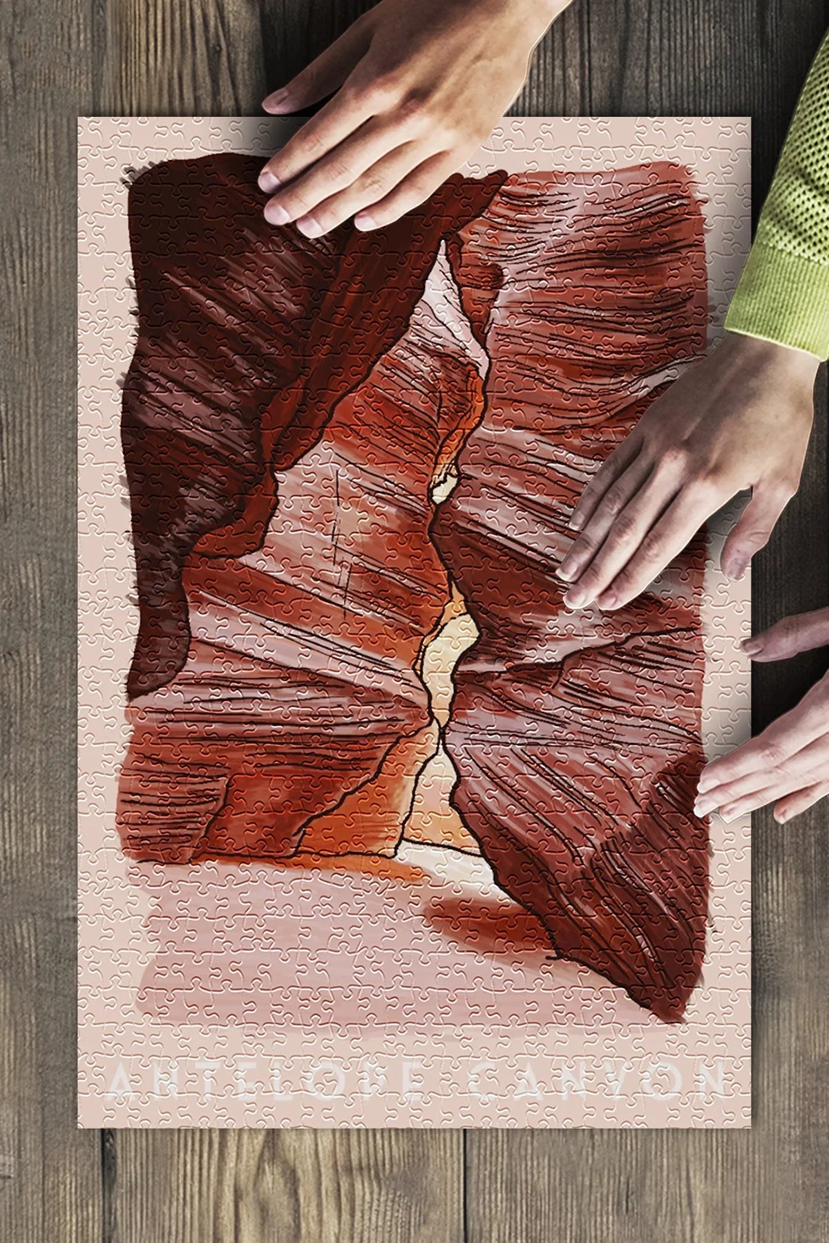 Arizona, Antelope Canyon (19x27 inches, Premium 500 Piece Jigsaw Puzzle for Adults and Family, Made in )