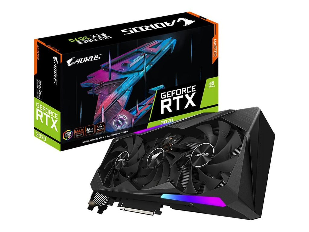Gigabyte  GeForce  3070  8G (rev. 1.1) - Graphics card -   3070 - 8  GDDR6 - PCIe 4.0 x16 - 3 x DisplayPort, 3 x