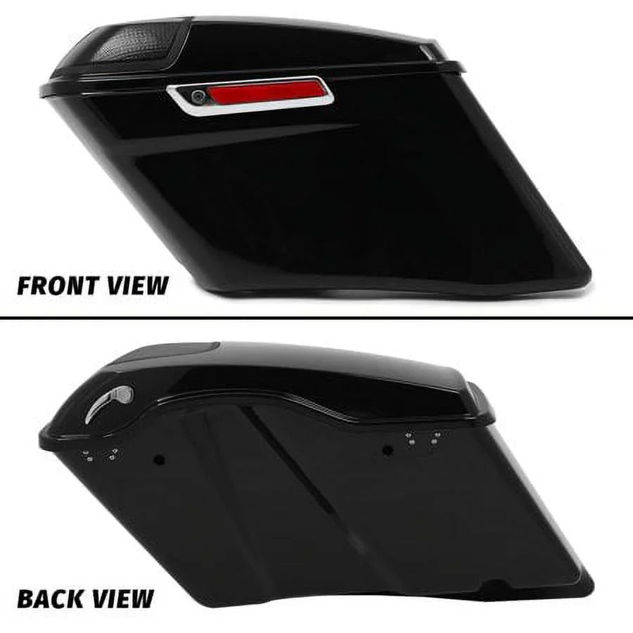 Kojem 5"  Hard Saddlebags w/Speaker Grills for Harley Touring Glide 14 15 16 17 18 19 20 21 22 23 with Audio Cover
