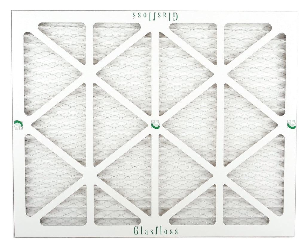 Glasfloss 20x23x1 -  10 -Qty:12 - Furnace Air Filter - Made in  (Actual Size: 19.5 x 22.5x7/8 inch)