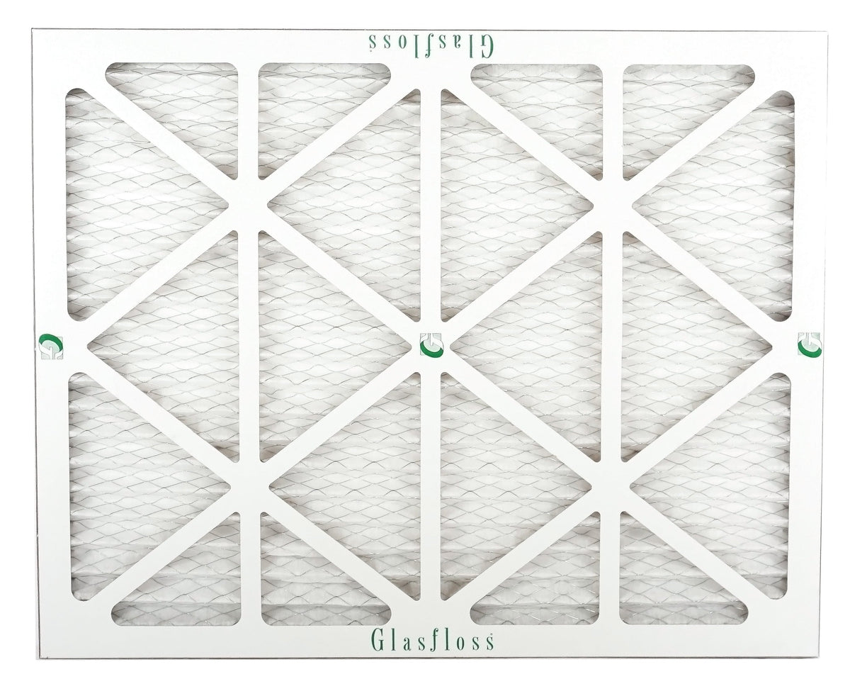 Glasfloss 20x23x1 -  10 -Qty:12 - Furnace Air Filter - Made in  (Actual Size: 19.5 x 22.5x7/8 inch)