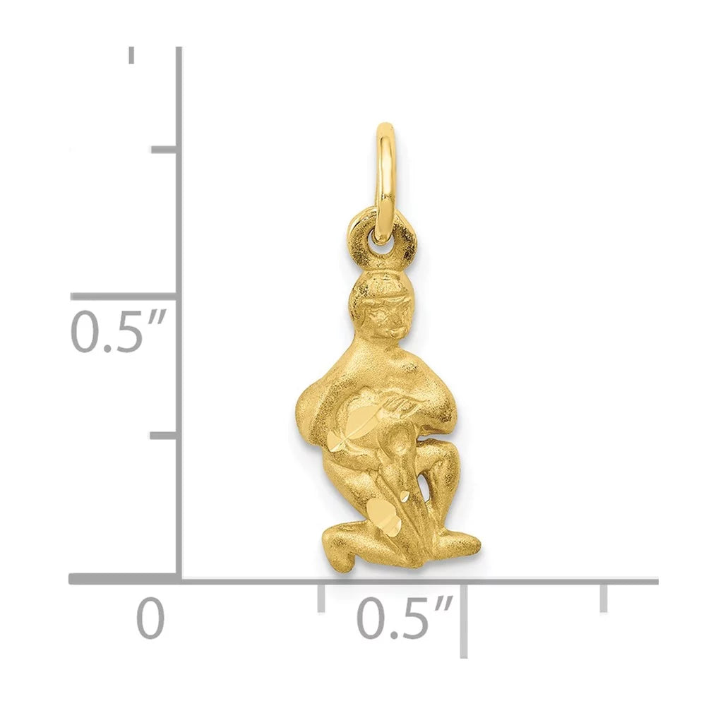 Finejewelers 10 kt Yellow Gold Aquarius Zodiac Charm 20 x 8 mm