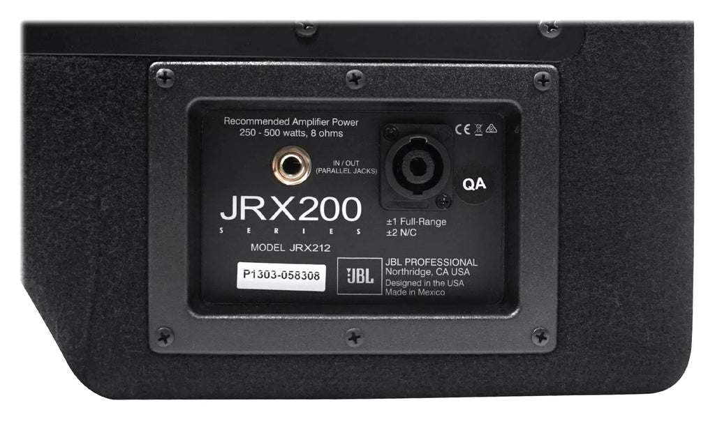 JRX212 1,000 Watt 12" 2-Way  P/A Speaker Floor Wedge Monitor + Hand Truck