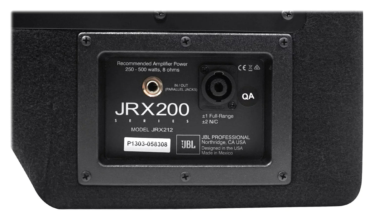 JRX212 1,000 Watt 12" 2-Way  P/A Speaker Floor Wedge Monitor + Hand Truck