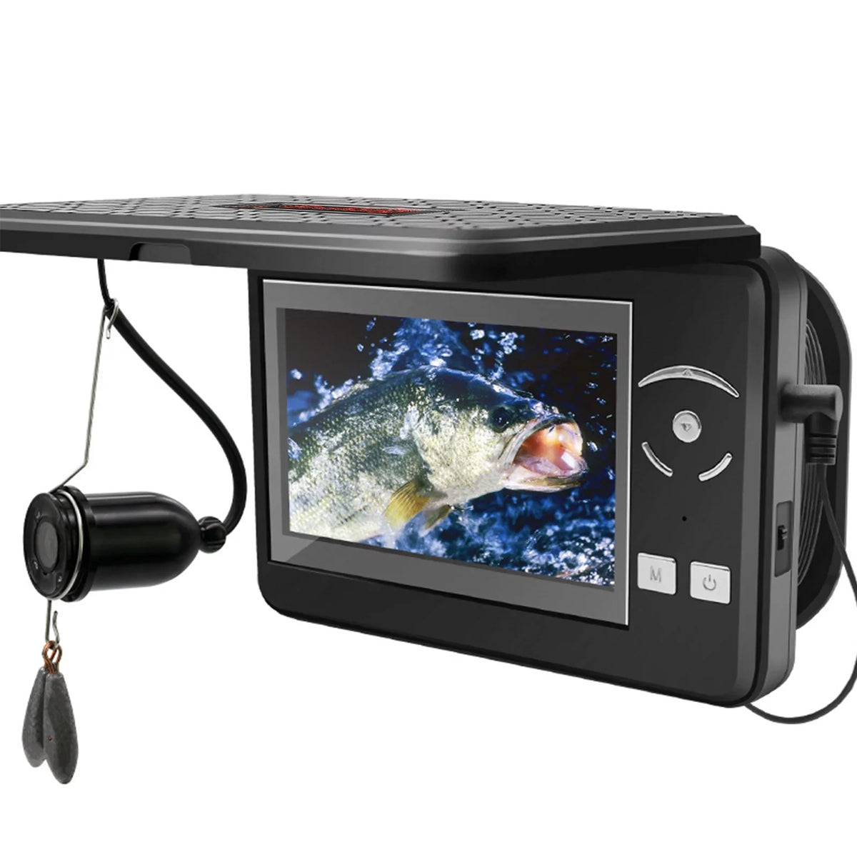 Portable Underwater Fishing Waterproof 720P Fish Finder with 4.3 Inch  Display for Ice Lake Sea Boat Fishing