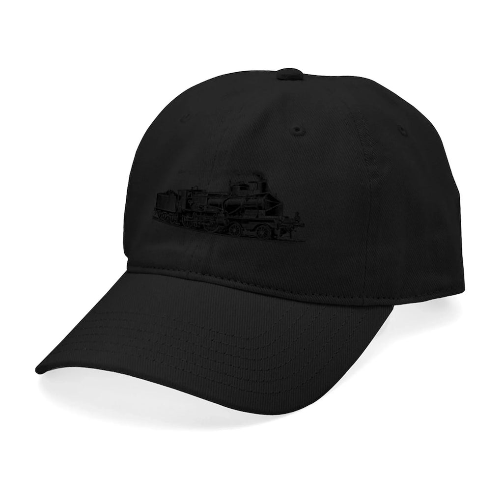 CafePress -   Black Cap - Printed Adjustable Cotton Canvas Black Baseball Hat