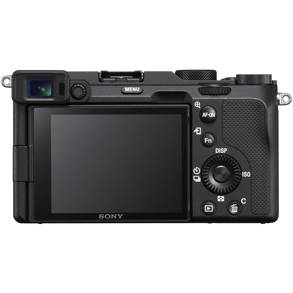 Sony a7C Mirrorless Full Frame Camera Body with Sony  50mm F1.8 Full-frame Lens SEL50F18F Black ILCE7C/B Bundle with Deco Gear Photography Backpack Case , Software and Accessories