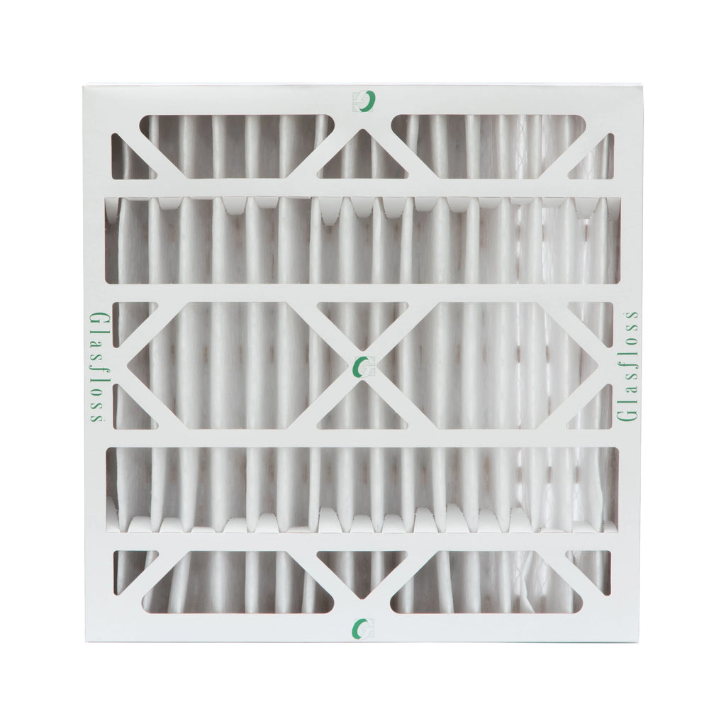 2 Pack of 20x20x4  10 Pleated 4" Inch Air Filters by Glasfloss. Actual Size: 19-1/2 x 19-1/2 x 3-3/4