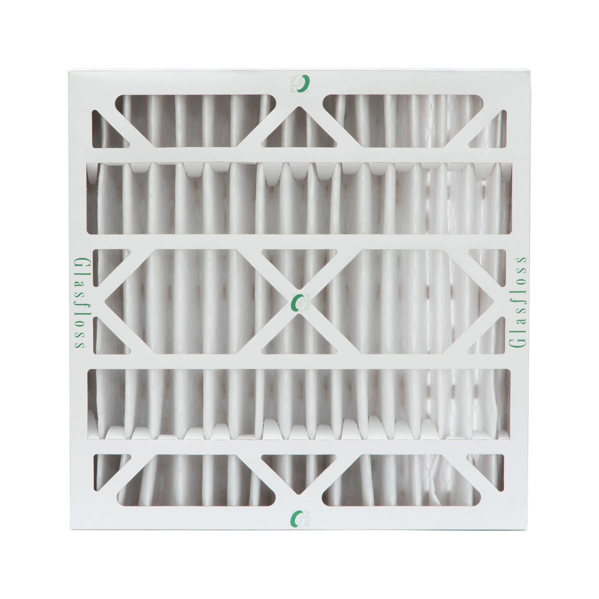 2 Pack of 20x20x4  10 Pleated 4" Inch Air Filters by Glasfloss. Actual Size: 19-1/2 x 19-1/2 x 3-3/4