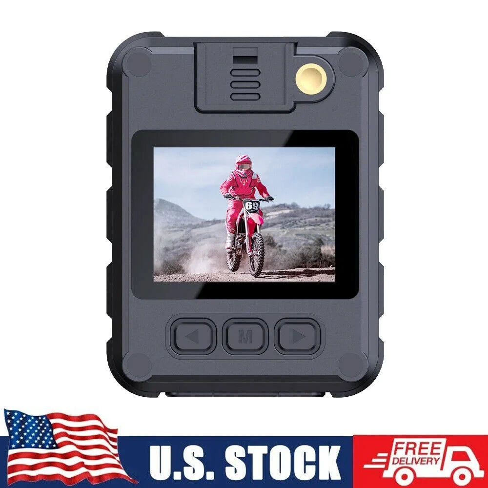 JahyShow Night Vision Body Camera - Mini Camcorder with 1080P Audio Video  and WiFi Connectivity