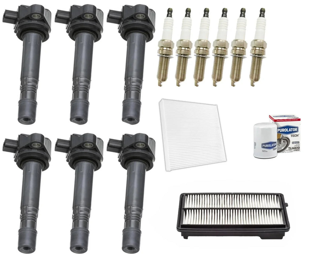 Ignition Coil & Platinum Spark Plugs Tune Up Kit For 2015-2020 Acura  3.5L