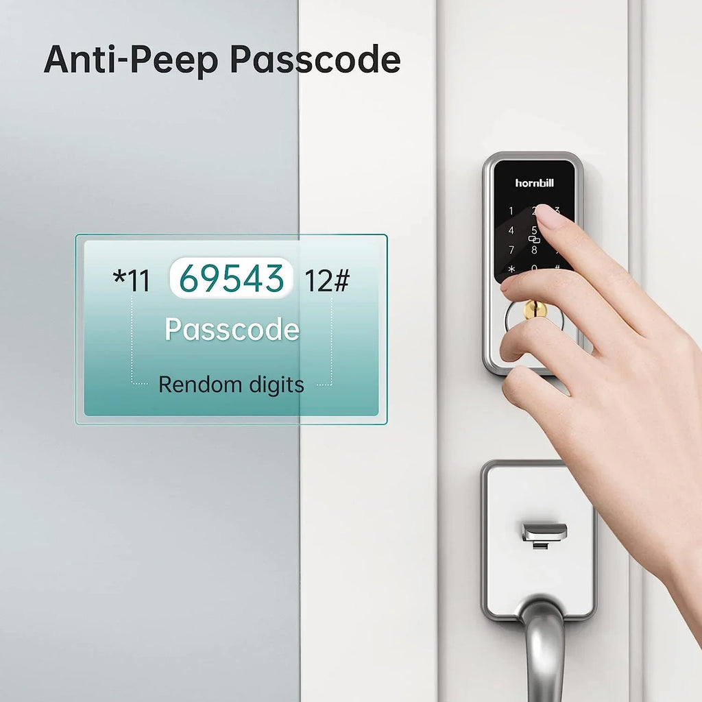 Smart Front Door Locks Deadbolt:  Keyless Entry Keypad Door Lock, Digital Electronic Bluetooth Code Locks for House Airbnb