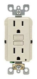 Leviton SmartlockPro 15 amps 125 volt Duplex Light Almond  Outlet 5-15R 1 pk