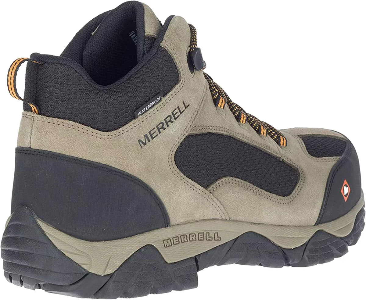Merrell Men's Moab Onset Waterproof Work Boot Composite Toe Stone 8 1/2 D(M)
