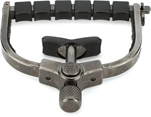 Made in the  Paige Clik -6-W- 6-string Wide Guitar Capo Made for Acoustic Guitars and Electric Guitars, Made for Wider Neck Guitars (Black Nickel)