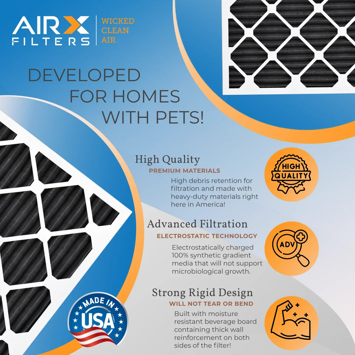14x24x1 Air Filter Odor Eliminator Carbon Filter  8 Comparable to  700 &  5   Premium  Made 14x24x1 Furnace Filters by     . 6 Pack