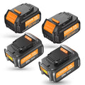 4 Pack DCB200 For DeWalt 20 Volt Max  6.0AH Lithium Ion Premium Battery