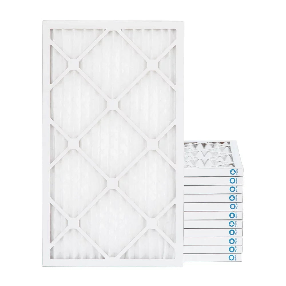 16x25x1  11 (  1000 ) Pleated  Furnace Air Filter - 12 Pack. Made in .