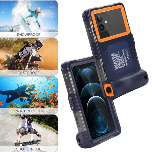 UrbanX Professional [15m/50ft] Swimming Diving Surfing Snorkeling Photo Video Waterproof Protective Case Underwater Housing for  Axon 11  5G And all Phones Up to 6.9 Inch  with Lanyard