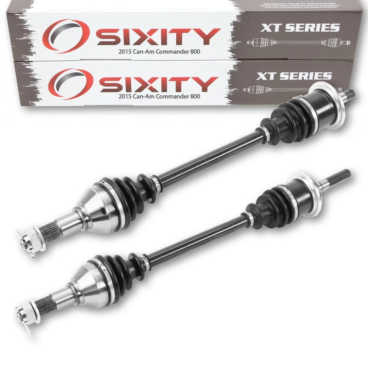 2 pc Sixity  Front Left Right Axle compatible with Can-Am Commander 800 2015 -    4X4