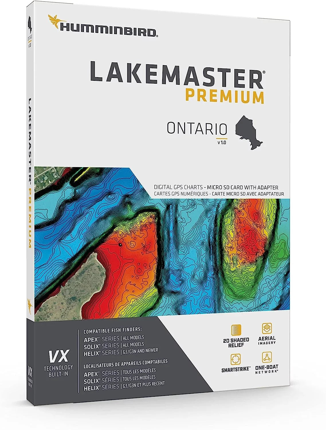 Humminbird LakeMaster Premium Ontario V1 One Boat Network  Technology