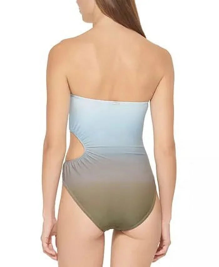 Cutout Bandeau One-Piece Swimsuit,  12