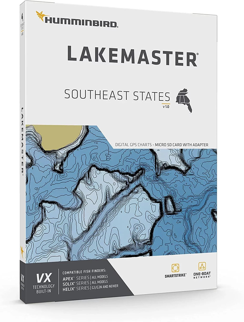 Humminbird LakeMaster Southeast States V1 One Boat Network  Technology