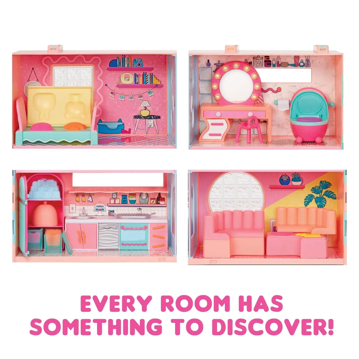 Surprise Squish Sand Magic House Playset with Tot, Ages 4+