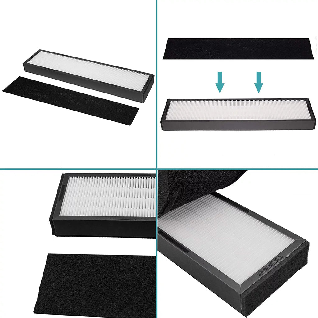 2 X Air Purifier Filter C FLT5000  Replacement Filter C for Germ Guardian Air Purifiers Models AC5000, AC5000E, AC5250PT, AC5350B, AC5350BCA, AC5350W, AC5300B Home Air Purifier Parts & Accessories