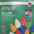 Sylvania Stay-lit C9  Light Set, 50 Count (Pack of 2)