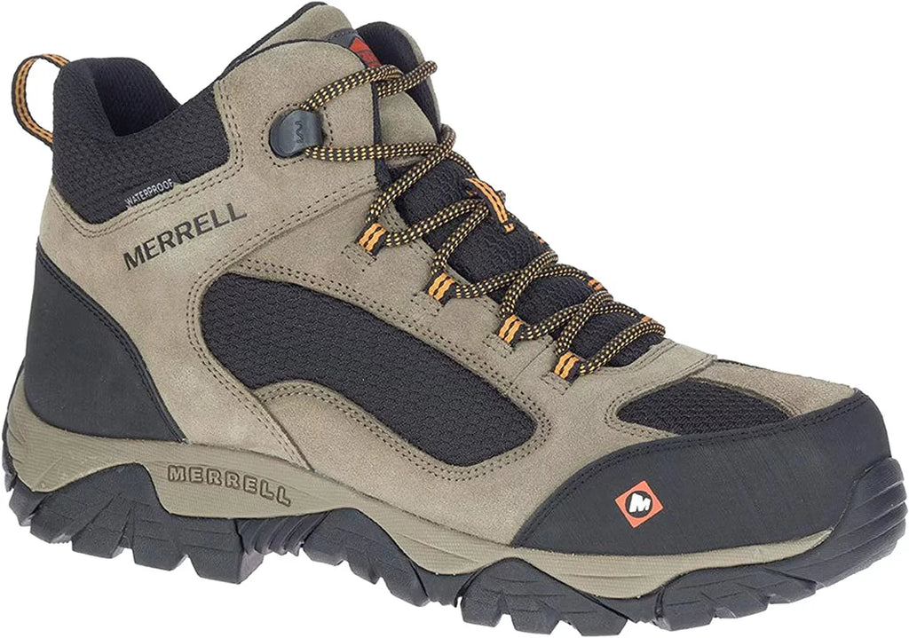 Merrell Men's Moab Onset Waterproof Work Boot Composite Toe Stone 8 1/2 D(M)
