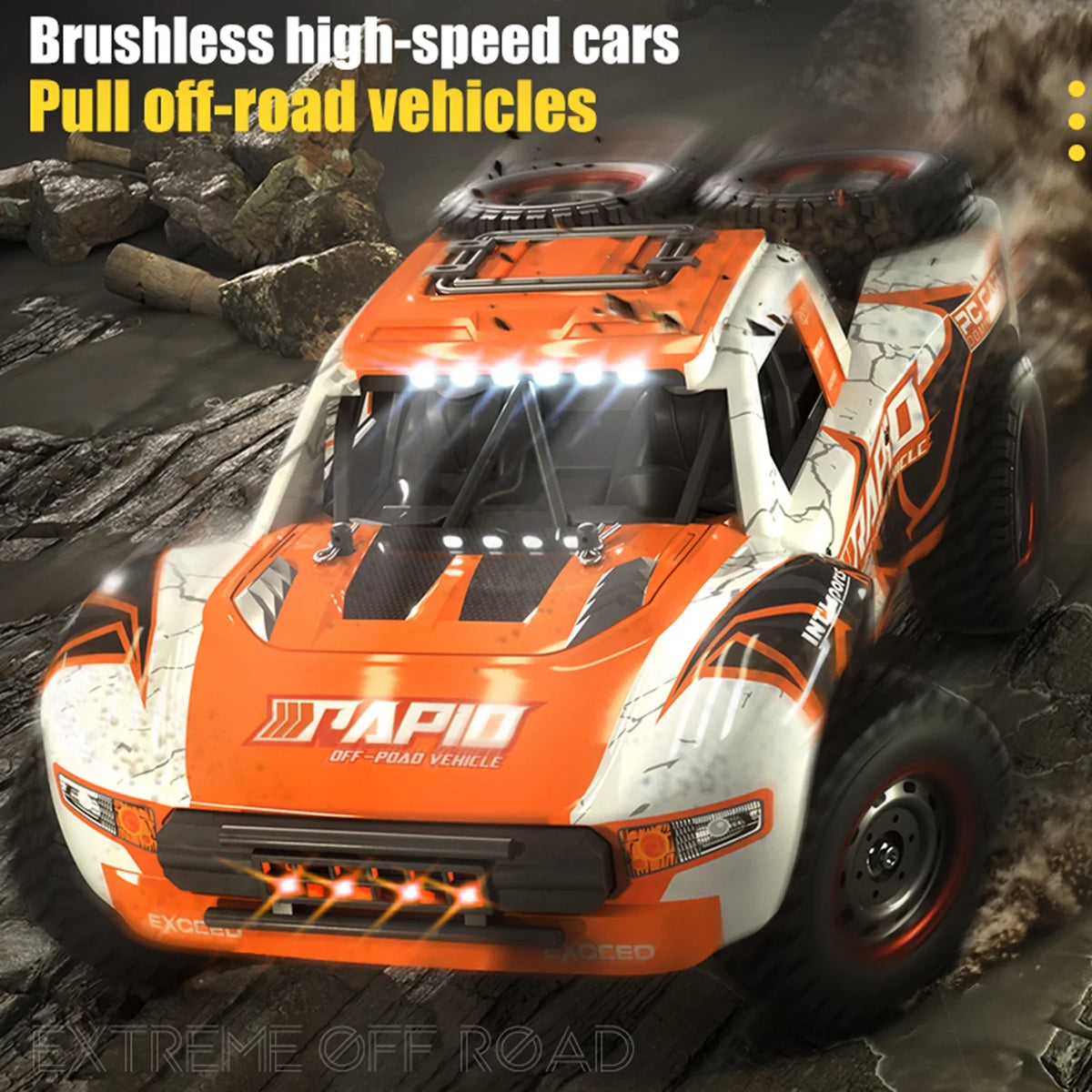 Pinnaco Remote Control Car 4WD Off-road Truck Brushless 2.4GHz 70km/h Proportional Speed