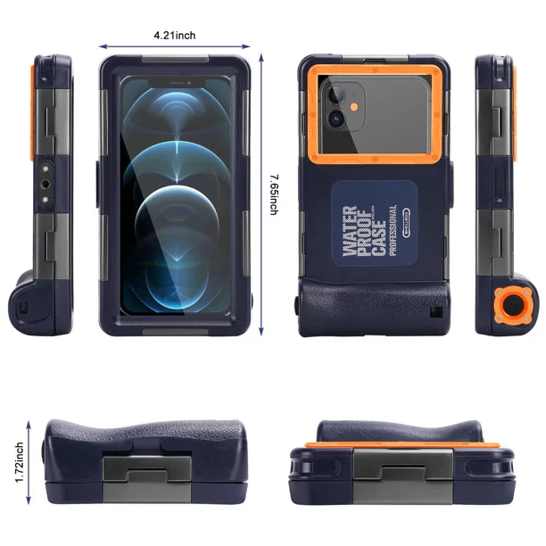 UrbanX Professional [15m/50ft] Swimming Diving Surfing Snorkeling Photo Video Waterproof Protective Case Underwater Housing for  Axon 11  5G And all Phones Up to 6.9 Inch  with Lanyard