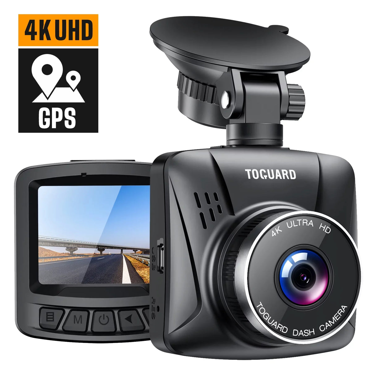 Dash Cam,4K Dash Cam Front 2"  Screen Car Camera with , 170° Wide Angle, , Night Vision, Parking Mode, G-Sensor