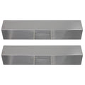 2-Pack  Grill Heat Shield Plate Tent Replacement Parts for Charmglow 810-8410-F - Compatible Barbeque Stainless Steel Flame Tamer, Guard, Deflector, Flavorizer Bar, Vaporizer Bar, Burner Cover 15"