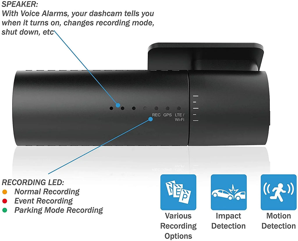 BlackVue DR590X-2CH with 32GB microSD Card | Full  Wi-Fi Dashcam | Parking Mode Support with Hogor Lens Cloth