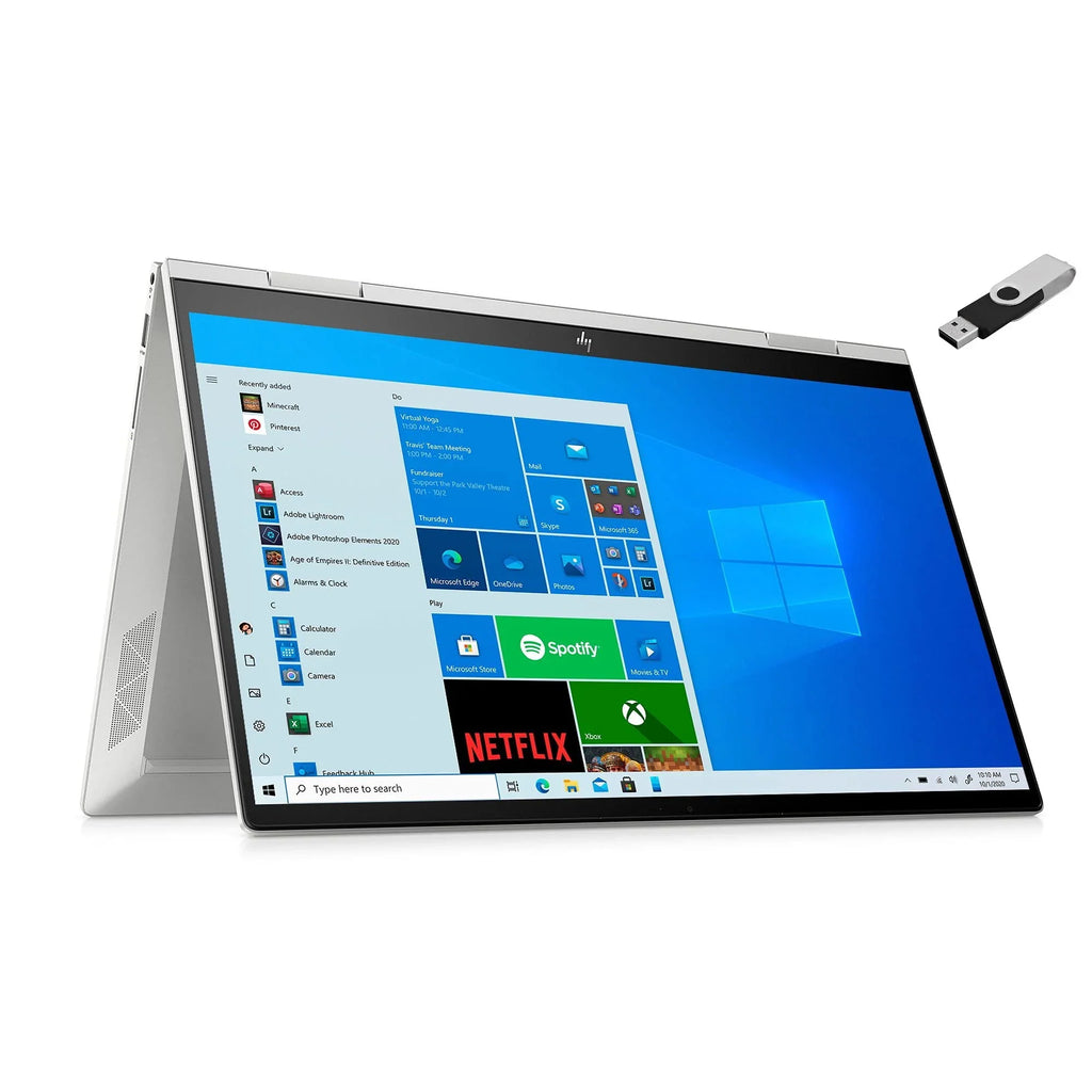 2021 Envy 2-in-1 Laptop 15.6 inch  Touchscreen 11th Gen Intel i5-1135G7 Iris Xe Graphics 20GB DDR4 1TB NVMe  - 6 Win 10 Pro Fingerprint Backlit Keyboard w/ 32GB