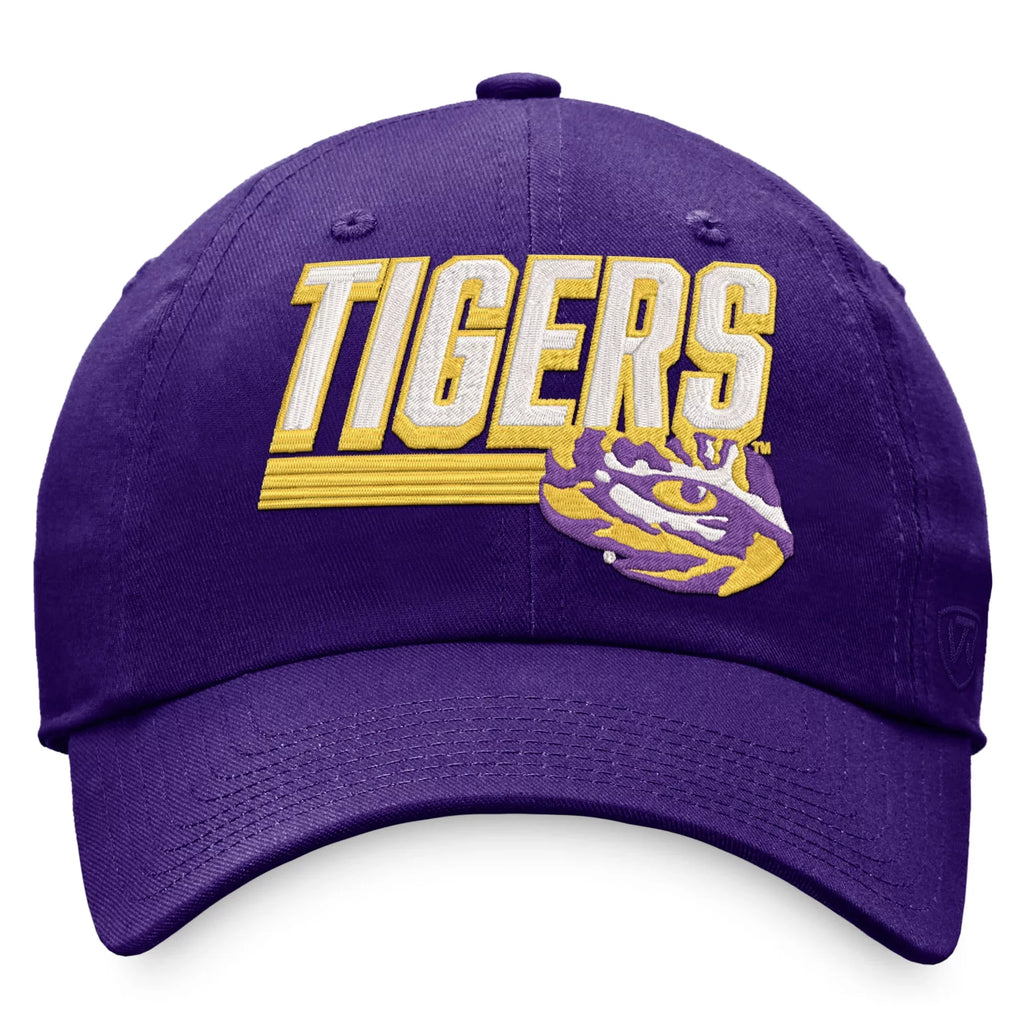 Men's Top of the World Purple  Tigers Slice Adjustable Hat -