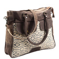 KB417  Upcycled Wool Upcycled Canvas Genuine Leather women bag western handbag purse