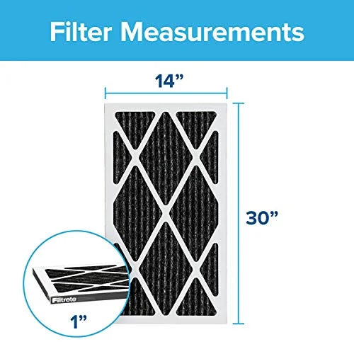 Filtrete 14x30x1,  Furnace Air Filter,  1200, Allergen Defense Odor Reduction, 6-Pack (exact dimensions 13.81 x 29.81 x 0.81)
