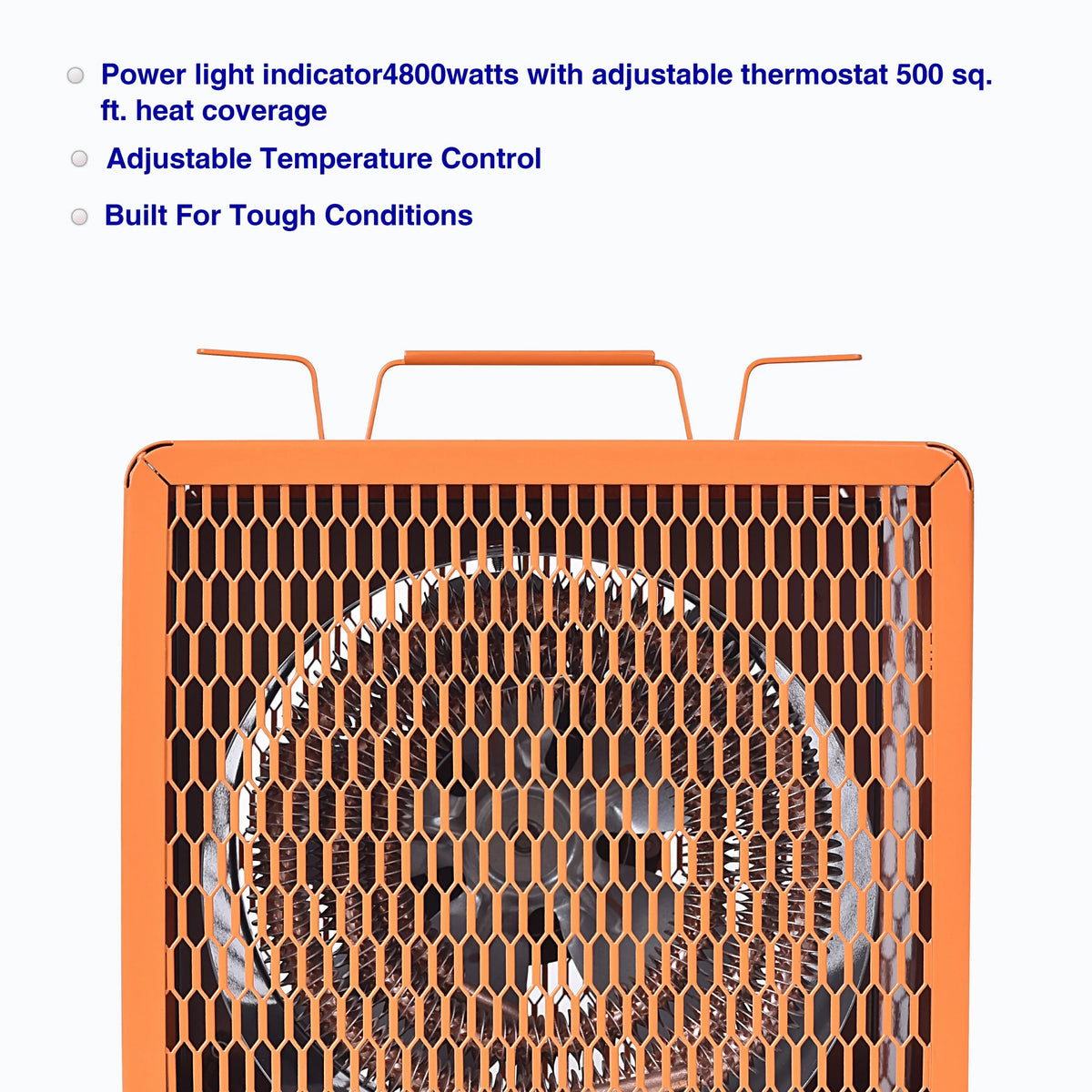 Aain Fan Forced Heater, the Plug #6-30R,Industrial 4800 Watt , 240 Volt/60 Hz,3 Phase