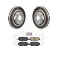Transit Auto - Front Coated Disc Brake Rotors And Ceramic Pads Kit For 2017-2020 Honda Civic Si with Sedan -100132