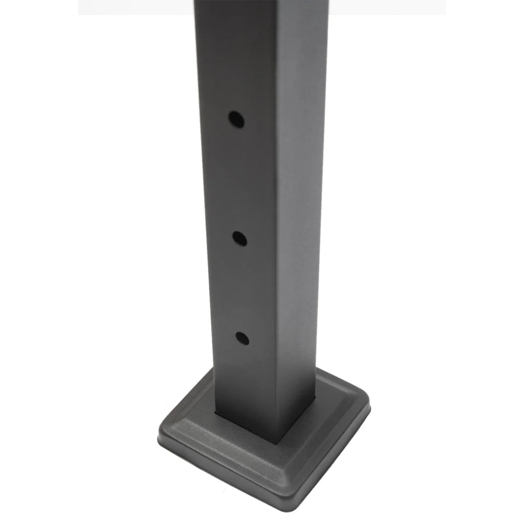 Cable Railing Post 36''x2''x2'' Stainless Steel Square Fence Post Level Two Sides Pre-Drilled for Wood Concrete Level Deck Cable Railing System