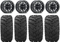 Raceline Podium Bdlk 14" Bk Wheels 26" Reptile Tires Kawasaki Mule Pro