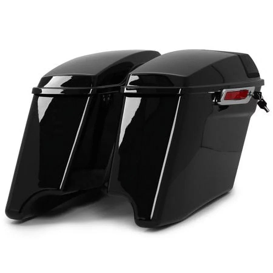 Kojem 5"  Hard Saddlebags w/Speaker Grills for Harley Touring Glide 14 15 16 17 18 19 20 21 22 23 with Audio Cover