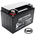 5-Pack UpStart Battery Replacement for 1999 Suzuki -R600 600CC Factory Activated, Maintenance Free, Motorcycle Battery - 12V, 8Ah, -YTX9-